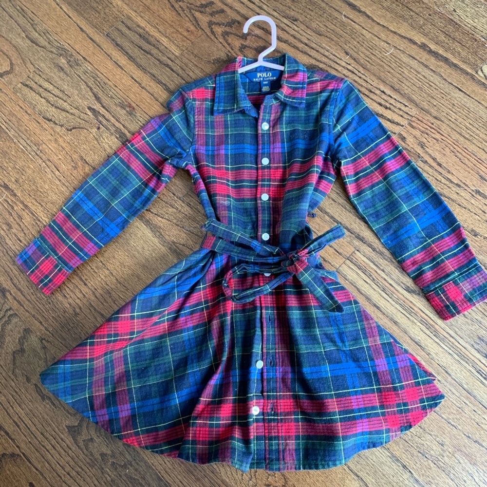 POLO RALPH LAUREN kids plaid dress